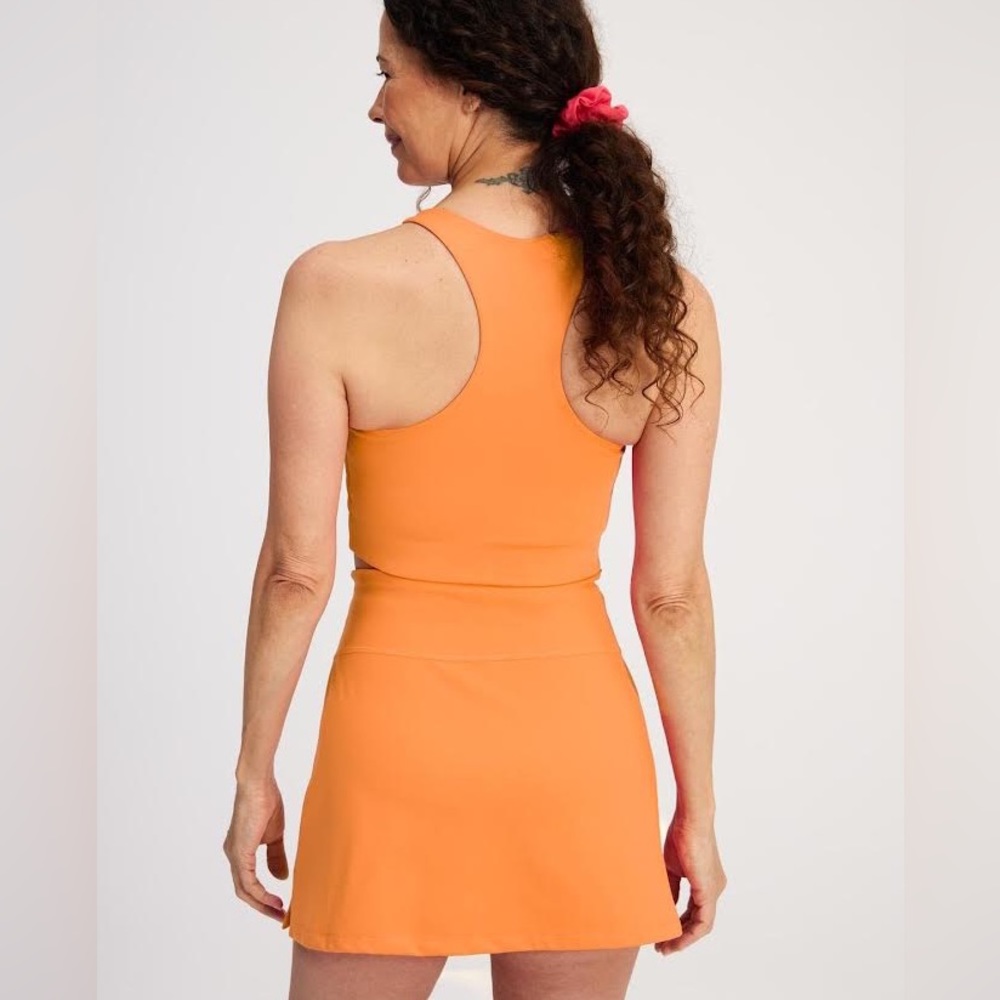 Girlfriend Collective Skort Exercise Skort Skirt Orange/Horizon